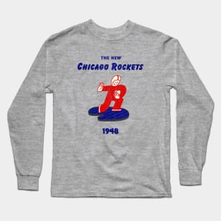 Defunct Chicago Rockets Football 1948 Long Sleeve T-Shirt